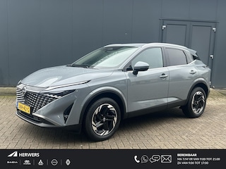 Nissan Qashqai 1.3 MHEV Xtronic N-Connecta / Fabrieksgarantie tot 03-2028 < 100.000km ** / Facelift Nieuw Model / Cold Pack / HUD / Trekgewicht 1800 kg / Stuur-, Stoel en Voorruit verwarming / Elektrische achterklep / Camera 360° / Adaptief CC / Apple Carplay Android Auto /18" LM wielen met All Season banden /