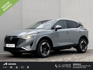 Nissan Qashqai 1.3 MHEV Xtronic N-Connecta / Fabrieksgarantie tot 03-2028 < 100.000km ** / Facelift Nieuw Model / Cold Pack / HUD / Trekgewicht 1800 kg / Stuur-, Stoel en Voorruit verwarming / Elektrische achterklep / Camera 360° / Adaptief CC / Apple Carplay Android Auto /18" LM wielen met All Season banden /