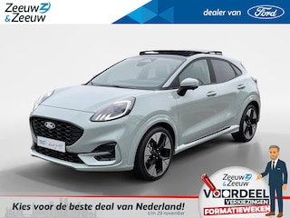 Ford Puma 1.0 EcoBoost Hybrid ST-Line X | Verwachte Levertijd 3 Weken | Prijs Inclusief 6500 Euro Ford Voordeel | Elektrisch te Openen Panoramadak | Matrix LED Koplampen | Adaptieve Cruise Control | 360 Graden Camera | Dodehoek Detectie | Verwarmbare Voorstoelen | Verwarmbare Voorruit