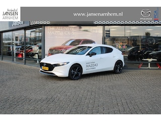 Mazda 3 HB 2.5 e-SkyActiv-G M Hybrid 140 Nagisa , Demovoordeel € 5.000,-, Automaat, Bruin Leder, Bose, Navi, Adap.Cruise, Clima, Apple Carplay, Camera, PDC, HUD, Stoelverwarming, 18" LMV