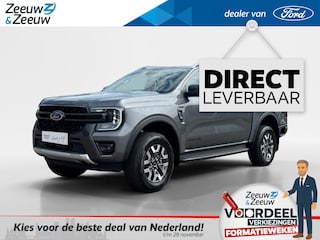 Ford Ranger Wildtrak Double Cab 2.3 PHEV 205 kW/278 pk | Uit Voorraad Leverbaar | Prijs inclusief Ford Voordeel, BPM & Kosten Rijklaarmaken | 5 persoons | GRIJS kenteken | Elektrische Rollertop | Trekhaak | Adaptive Cruise control
