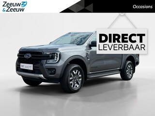 Ford Ranger Wildtrak Double Cab 2.3 PHEV 205 kW/278 pk | Uit Voorraad Leverbaar | Prijs inclusief Ford Voordeel, BPM & Kosten Rijklaarmaken | 5 persoons | GRIJS kenteken | Elektrische Rollertop | Trekhaak | Adaptive Cruise control