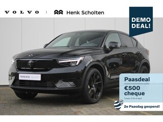 Volvo EC40 Single Motor Extended Range Ultra Black Ed. 82 kWh Adaptive Cruise & Pilot Assist | Panoramisch Schuif/-kanteldak | Harman/Kardon Premium Audio | 360-Camera | Stoel + Stuurwiel verwarming | Elektrische Achterklep | Google Services |  Keyless Entry & Start | Extra getint glas
