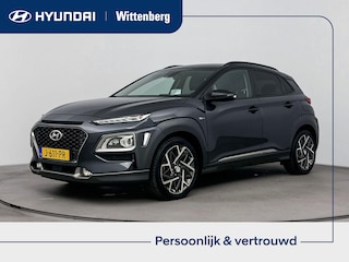 Hyundai Kona 1.6 GDI HEV Premium | Leer | Stoel + stuurverwarming | Trekhaak | Stoelventilatie | 18" Lm-wielen |