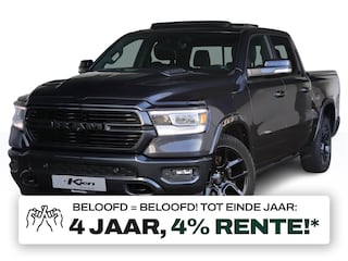 Dodge Ram 1500 5.7 V8 4x4 Crew Cab Laramie Night | Panoramadak | Luchtvering | Groot Navigatie | Elektrisch Sidebars |