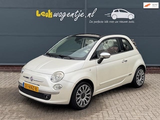 Fiat 500 1.2 Lounge Cabrio Automaat *leder *climate *xenon