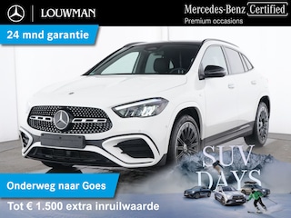 Mercedes-Benz GLA 250 e AMG Plug-In Hybride AMG Line | Night Pakket | Trekhaak | Panorama Schuif Kanteldak | 20 Inch AMG Velgen | Dodehoek Assist | Stuur en Stoelverwarming. Inclusief 24 maanden MB Certified garantie voor Europa.