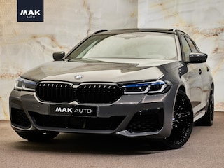BMW 5-serie Touring 530e M Sport, M Stoelen, pano, H/K, tr.haak, leder, 20", ACC, HUD, keyless, privacy, NP95k