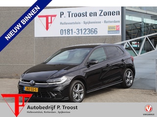 Volkswagen Polo 1.0 TSI 2x R-Line Automaat IQLight/Stoelverwarming/Navigatie/Virtual cockpit/Adaptive cruise control/Achteruitrijcamera/Parkeersensoren rondom/Apple carplay/LED grill/Climate control/Draadloze telefoonlader/DAB/16''Lichtmetalen velgen.