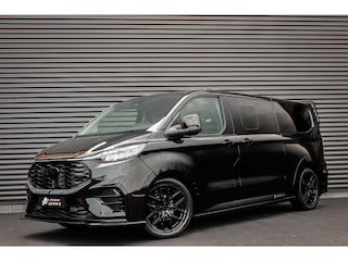 Ford Transit Custom 320 2.0 TDCI L2H1 MS-RT DC AWD DUBBEL CABINE BPM VRIJ / KUIPSTOELEN / DIRECT RIJDEN / NAVIGATIE / FULL BLACK