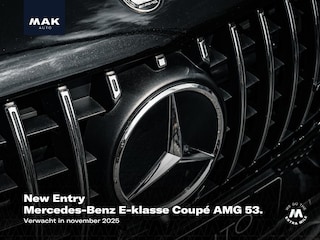 Mercedes-Benz E-klasse Coupé AMG 53 4Matic+, pano, perf.uitlaat, Burmester, memory, 360° camera, DISTRONIC+, multibeam, privacy, NP139k