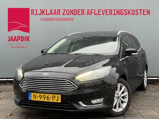 Ford Focus Wagon BWJ 2016 | 1.0T 126PK Titanium AUTOMAAT | TREKHAAK | CLIMA | NAVI | STOEL&STUURWIEL VERW | PRIVACY GLASS | PDC 2X | PARKPILOT