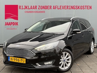Ford Focus Wagon BWJ 2016 | 1.0T 126PK Titanium AUTOMAAT | TREKHAAK | CLIMA | NAVI | STOEL&STUURWIEL VERW | PRIVACY GLASS | PDC 2X | PARKPILOT