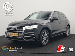 Audi Q5 50 TFSI e quattro S Line Plug In Hybrid 300pk Dealer O.H PHEV | Camera | Keyless | Sportstoelen Verwarmd | S Sportstuur | Navigatie Plus | Apple Carplay | Virtual | DAB | 20"L.M |