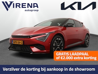 Kia EV6 GT-Line 84 kWh Automaat - LED - Adaptief Cruise Control - Navigatie - Draadloos Apple/Android Carplay - Lichtmetalen Velgen - Fabrieksgarantie Tot 2031