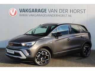 Opel Crossland 1.2-Turbo 110pk Ultimate Mooie en luxe hoogzitter met weinig km's ! Volautm. airco dual, cruise control, camera, comfortstoelen, metallic lak,  LM wielen, navigatie, telefoonvoorb., LED verlichting  etc.