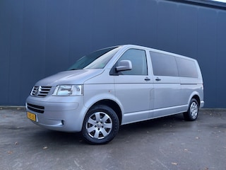 Volkswagen Transporter 2.5 TDI DUBBEL CABINE MARGE 2x SD CAMERA LEER NAVI CRUISE AIRCO TREKHAAK