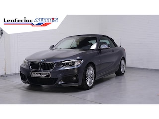 BMW 2-serie Cabrio 225d M Sport Navi, Leder, 2-zone clima, PDC V+A, stuur + stoelverwarming, trekhaak afneembaar