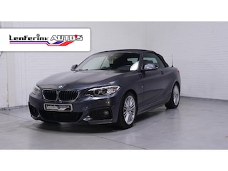 BMW 2-serie Cabrio 225d M Sport Navi, Leder, 2-zone clima, PDC V+A, stuur + stoelverwarming, trekhaak afneembaar