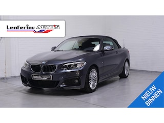 BMW 2-serie Cabrio 225d M Sport Navi, Leder, 2-zone clima, PDC V+A, stuur + stoelverwarming, trekhaak afneembaar