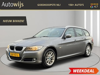 BMW 3-serie Touring 318d Corporate Lease Luxury Line|LEDER|NAVI|TREKHAAK|CLIMA|GOED ONDERHOUDEN
