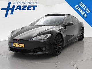 Tesla Model S 100D PERFORMANCE P100D 612 PK + 21 INCH | AUTOPILOT | CARBON | SCHUIFDAK| LUCHTVERING