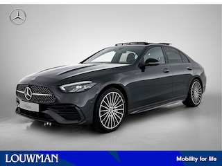Mercedes-Benz C-klasse 300 e Business Solution AMG | Nightpakket | Trekhaak | Middenconsole metaalstructuur | Panoramaschuifdak | Smartphone integratie | Memorypakket | 360° camera | Antidiefstalpakket GUARD 360° Plus |