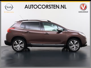 Peugeot 2008 1.6 120pk Pano-dak Féline Navi Leer/Alcantara Trekhaak Peugeot-Connect-Nav 17"lm WiFi-vb Ecc Cruise Control Pdc Isofix Skidplate Chroompack Privacyglas Bluetooth Lmv Led Zeer Compleet en 2.000km geleden beurt gehad! 1e Eigenaar Origineel Nederlandse Auto Zeldzaam met de Soepele 1.6 motor! 48 euro belasting p/m