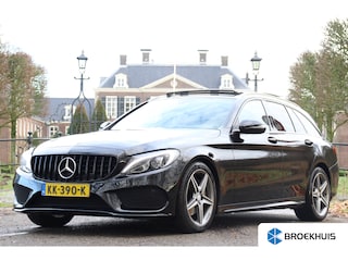 Mercedes-Benz C-klasse Estate 180 AMG SPORT | NL-AUTO! | FULL OPTION! | PANODAK | LUXE LEDER | BURMESTER | DEALER OH! | STOELVERWARMING | GROOT NAVI | CAMERA | FULL LED | PARK SENS V+A | PRACHTIGE STAAT!