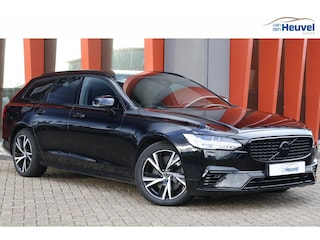 Volvo V90 T6 AWD R-Design | Stoelverwarming | Parkeercamera | Trekhaak | Pilot Assist | BLIS | Harman / Kardon | Glossy Black | Keyless