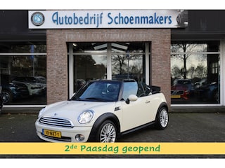Mini Cooper Cabrio 1.6 AUTOMAAT!! LEER CRUISE STOELVERW. CLIMA PDC 17"LMV ALL-SEASONS! XENON AUTOMAAT!
