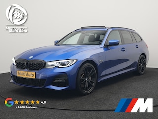 BMW 3-serie Touring 330e M Sport Plug in Hybrid 293pk Dealer O.H PHEV | Panodak | Adaptive Onderstel | Laser LED | Alcantara Sportstoelen Memory | Head Up | Camera | 19"L.M | Keyless |