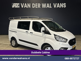 Ford Transit Custom 2.0 TDCI L1H1 Dubbele Cabine Euro6 Airco | Navigatie | 5-Zits | Imperiaal | Apple Carplay | LED Android Auto, 2500kg Trekhaak, Cruisecontrol, Parkeersensoren, Stoelverwarming