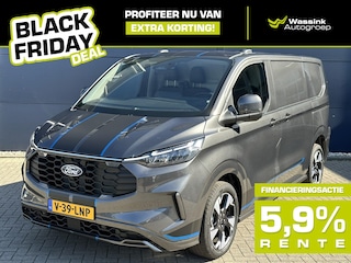 Ford Transit Custom BLACK FRIDAY DEAL I Sport 170pk L1H1 320 Automaat I Adaptive Cruise Control I Camera I 19 inch Lichtmetalen Velgen I Winter Pakket I BPM Vrij! |