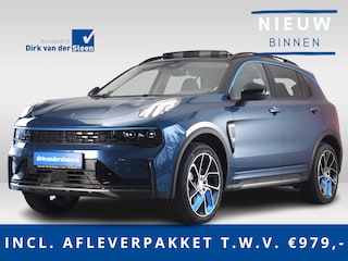 Lynk & Co 01 1.5 | 6.6 kWh laden | 360° Camera | Botsherkenning | Panoramadak | Pilot Assist | Achteruitrijcamera | Apple CarPlay/ Android Auto | Parkeersensoren voor- en achter | Memory Bestuurdersstoel | Na