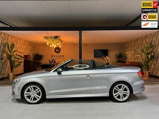 Audi A3 Cabriolet 1.4 TFSI CoD Ambition Pro S Line Garantie NAP Leder NekVW StoelVW Cruise Navi Clima Led PDC Rijklaar