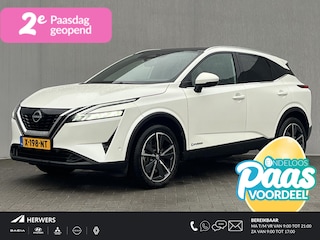 Nissan Qashqai 1.5 e-Power Tekna / Panoramadak / 360° Camera / HUD / Apple Carplay & Android Auto / Keyless Entry & Start / Elektrische Achterklep / Adaptieve Cruise Control / Climate Control / Elektrisch Verstelbare Bestuurdersstoel / Parelmoer metallic