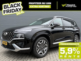 Hyundai Santa Fe BLACK FRIDAY DEAL |1.6 T-GDi HEV 230pk Aut. Premium Plus Sky | Schuif-Kanteldak | Full option | Wit Lederen interieur | Stoel ventilatie |