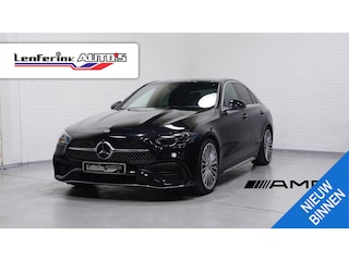 Mercedes-Benz C-klasse 180 AMG Line AMG-pakket ECC ACC DAB PDC v+a 1e eigenaar NAP apple-carplay digitale-cockpit camera  verkeersborden herkenning 19"LMV stoelverwarming Full-map navi