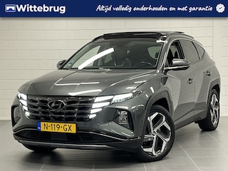Hyundai Tucson 1.6 T-GDI HEV Premium Sky TREKHAAK 1650 KG TREKGEWICHT! | PANORAMADAK | LEDER | BOMVOL OPTIES!