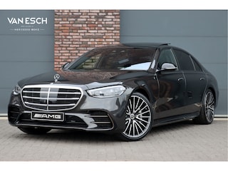 Mercedes-Benz S-klasse 580 e 4MATIC Lang AMG Line | Airmatic | Achterasbesturing | Chauffeurspakket | Distronic+ | Memory | Stoelventilatie V+A | Burmester | Soft-Close | Digital Light | Vlakkenverwarming | HUD |