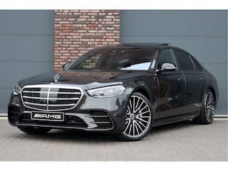 Mercedes-Benz S-klasse 580 e 4MATIC Lang AMG Line | Airmatic | Achterasbesturing | Chauffeurspakket | Distronic+ | Memory | Stoelventilatie V+A | Burmester | Soft-Close | Digital Light | Vlakkenverwarming | HUD |