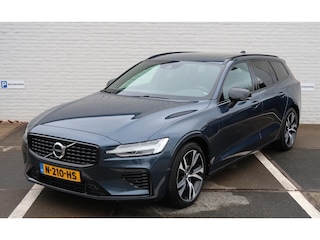 Volvo V60 T6 Twin Engine 340pk AWD Geartronic R-Design I Panoramadak I Camera I PDC I Elek. Incl. Trekhaak I Leder I Navi I Verwarmde stoelen en stuur I Memory