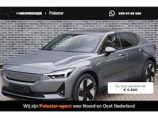 Polestar 2 Long Range Single Motor Prime 82 kWh | Pilot assist | 360 camera met parkeerhulp | BLIS | Cross Traffic Alert | Rear collision warning | Panoramadak | Harman Kardon premium sound | Volledig verstelbare voorstoelen | Polestar digital key | LED mistlampen met bochtverlichting | Elektr. bedienbare achterklep met voetsensor | Warmtepomp | stoelverwarming achterin | Verwarmd stuurwiel |