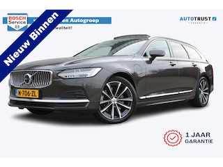 Volvo V90 2.0 T6 AWD Inscription Exclusive | Incl. 12 maanden garantie | Trekhaak | Schuif/kantel dak | Apple carplay | Harman/Kardon | Head-up display | Stoelverwarming + ventilatie | Stuurverwarming | Stoelverwarming achter |