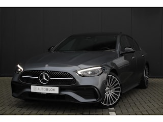 Mercedes-Benz C-klasse 180 AMG Line|panoramadak|head up display|Leer|memory seats|burmester audio|