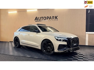 Audi Q8 55 TFSI e quattro |3X S Line|ABT|PANO|SOFTCLOSE|B&O|360CAM|DEALER ONDERHOUDEN| LUCHTVERING |23 INCH|PLUG IN|340PK|BOMVOL!