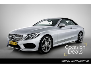 Mercedes-Benz C 180 Cabriolet Automaat AMG Line | Ambition Pakket | LED | Parktronic met camera | Airscarf | Stoelverwarming | Sfeerverlichting | Spiegelpakket | Zitcomfortpakket