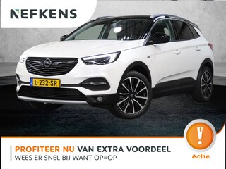 Opel Grandland X 1.6 180PK Turbo Ultimate | 1ste eigenaar | AUTOMAAT | AppleCarPlay/AndroidAuto | Verwarmde/Verkoelende AGR-stoelen | LEER | Navigatie | Cruise Control | Keyless Start/Entry | FULL LED | 360'Camera | Trekhaak | Two-tone | Isofix | Privacy Glass | 1600KG TREKGEWICHT! |