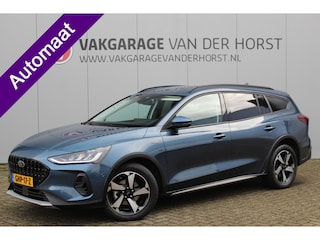 Ford Focus Wagon 1.0-155pk EcoBoost Mild-Hybrid Active AUTOMAAT ! Trekgewicht 1.500kg ! Slechts 6.600km ! Ruim €. 9.000,- beneden de nieuwprijs ! Volautm. airco dual, navigatie, telefoonvoorb., adaptive cruise control, LED verlichting, metallic lak, camera, front-, lane- en side assist, LM wielen, Isofix etc.
